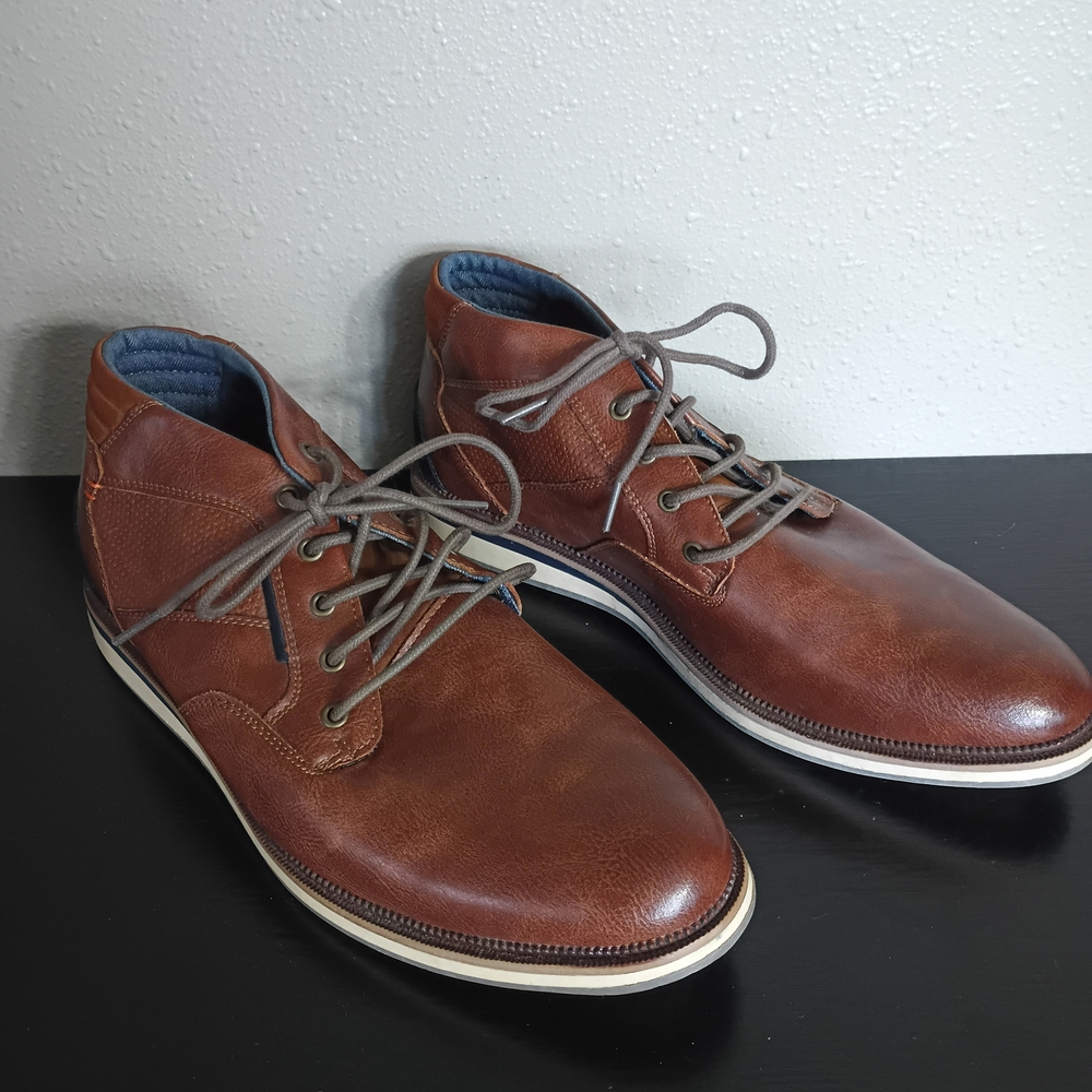 London Underground Classic Brown Leather Chukka Boots Size 10.5